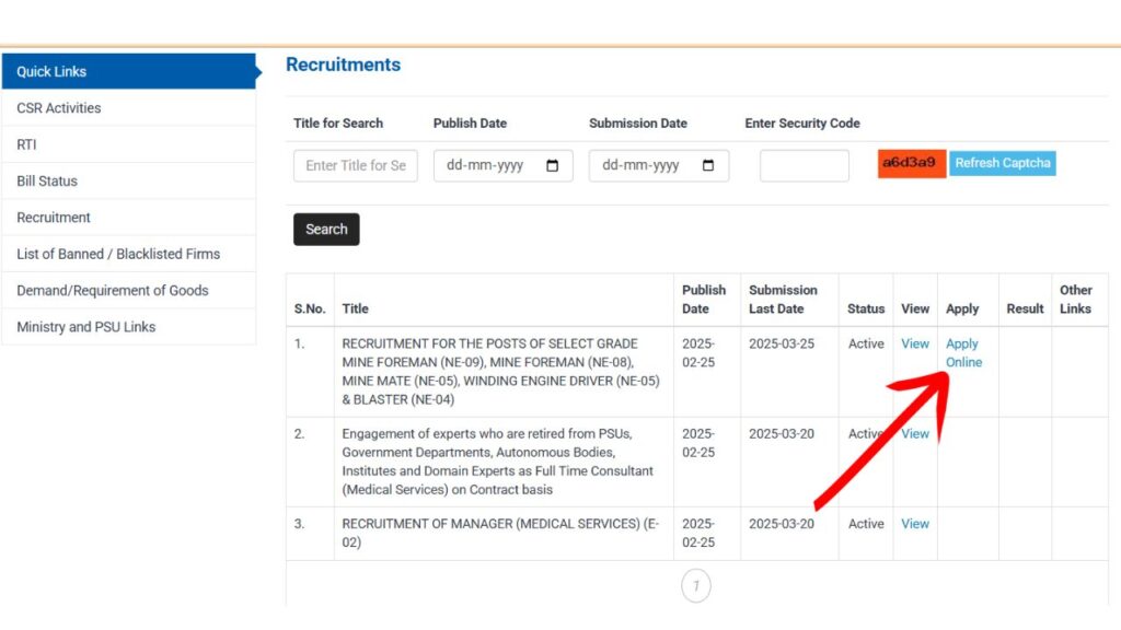 MOIL Recruitment 2025 Exam Date: Check Admit Card Release Date & Steps to Download 7 MOIL Recruitment 2025 Notification Apply Online 1 min