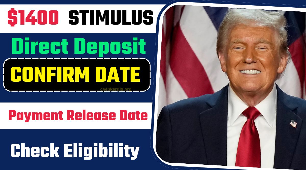 $1400 Stimulus Check 2025: New IRS Stimulus Checks Coming,Check Eligibilty