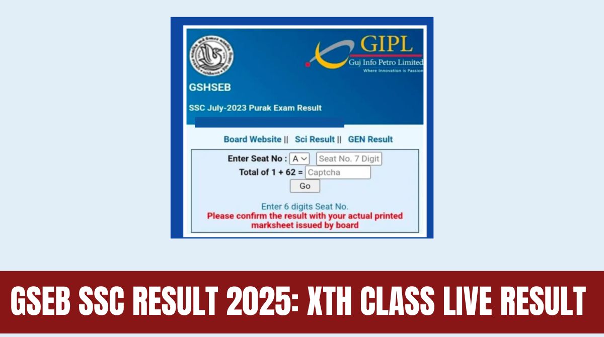 GSEB SSC Result 2025: Xth Class Result @gsebboardresult.in, Download Marksheet