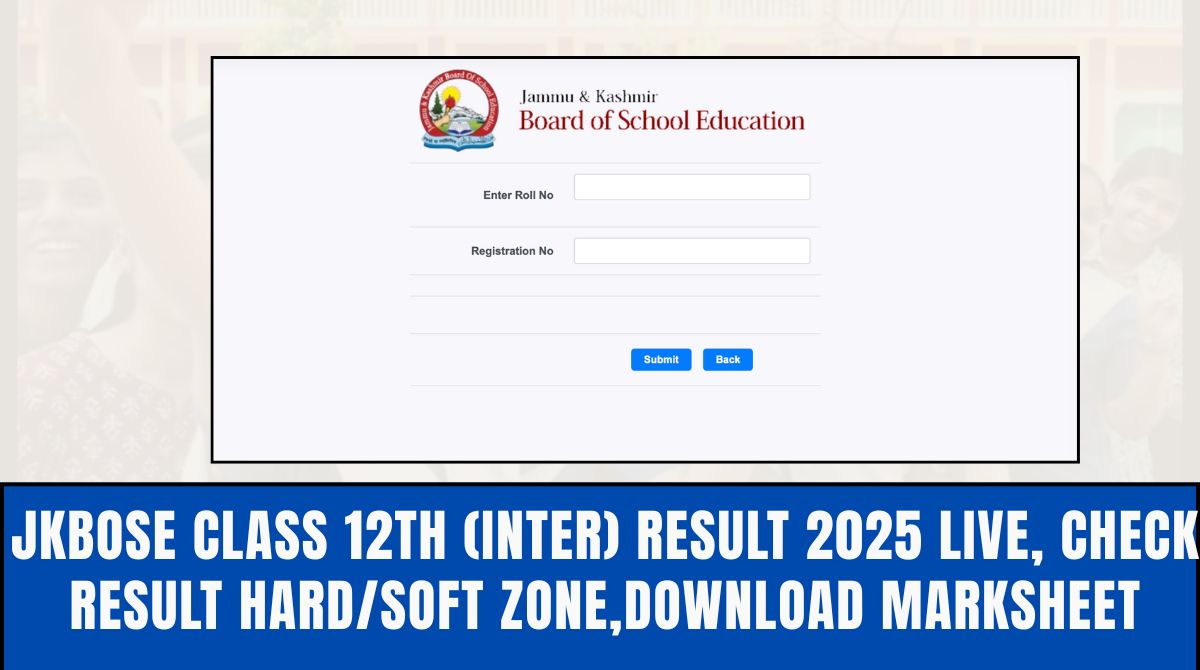 JKBOSE 12th Result 2025